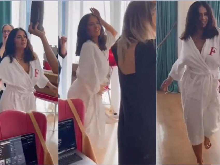 Me një vallëzim sensual, Salma Hayek feston suksesin në Instagram, fansat i kërkojnë pamjet e pacensuruara