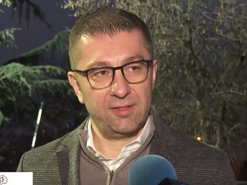 Mickoski: OBRM-PDUKM nuk do të pranojë ndryshimin e Kushtetutës në këto rrethana dhe me këtë diktat bullgar