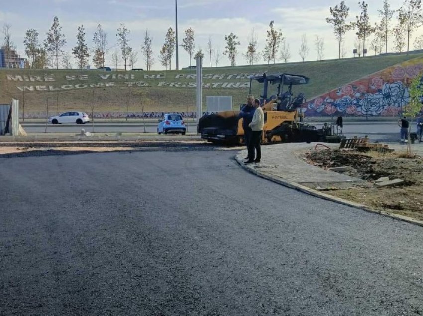 Nis asfaltimi i rrugës së re Prishtinë-Fushë Kosovë