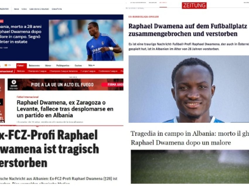 Nga “Sky Sport” te “Marca” e me radhë, mediat europiane reagojnë për vdekjen e Duamenës