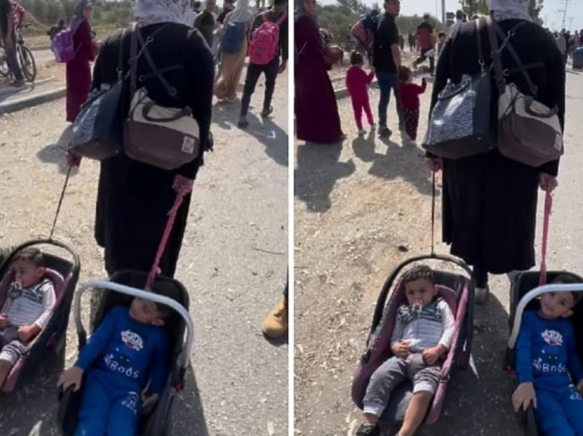 Fuqia e dashurisë së nënës, palestinezja në Gazë tërhoqi zvarrë për 14 kilometra dy fëmijët – duke ikur nga granatat