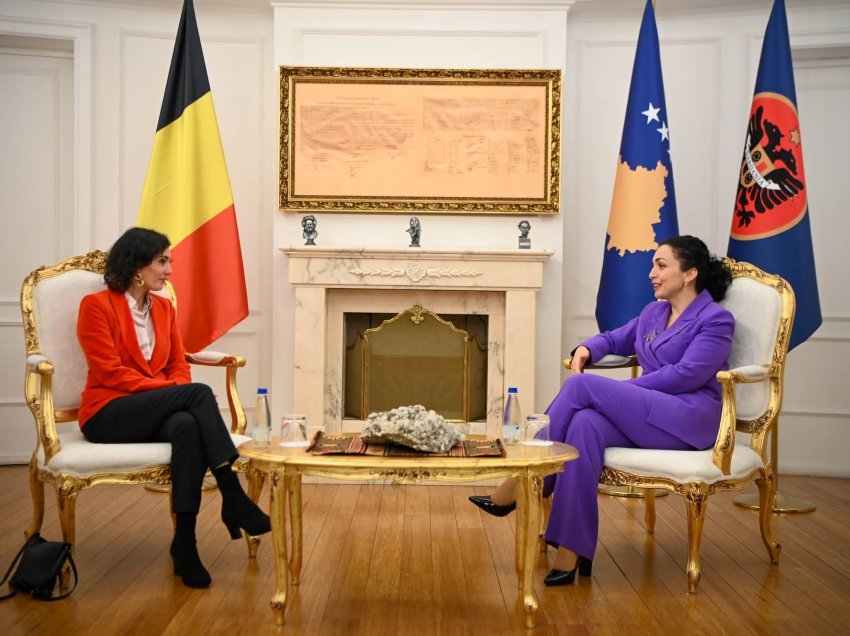 Presidentja Osmani takohet me ministren e Punëve të Jashtme të Mbretërisë së Belgjikës