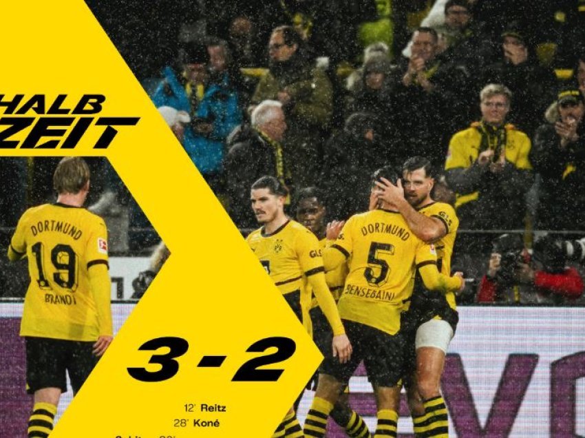 Monchengladbach avancoi me 0:2 por mposhtet në Dortmund