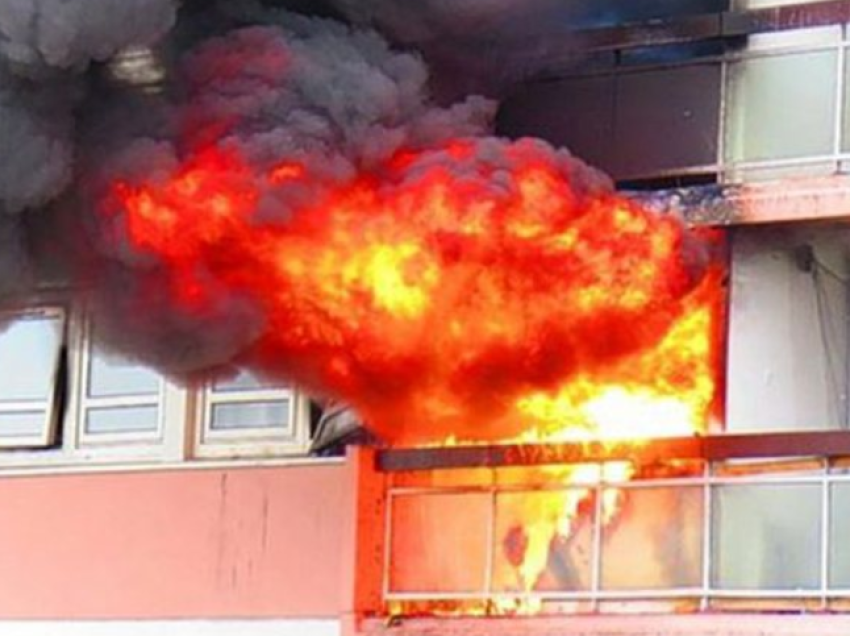 Zjarr në katin e 5-të të një pallati në Tiranë, ndërron jetë 57 vjeçari