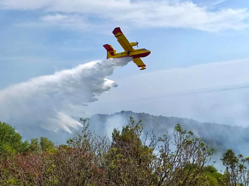 Zjarri në Pishporo/ Greqia i vjen në ndihmë Shqipërisë me një avion për ndërhyrje nga ajri