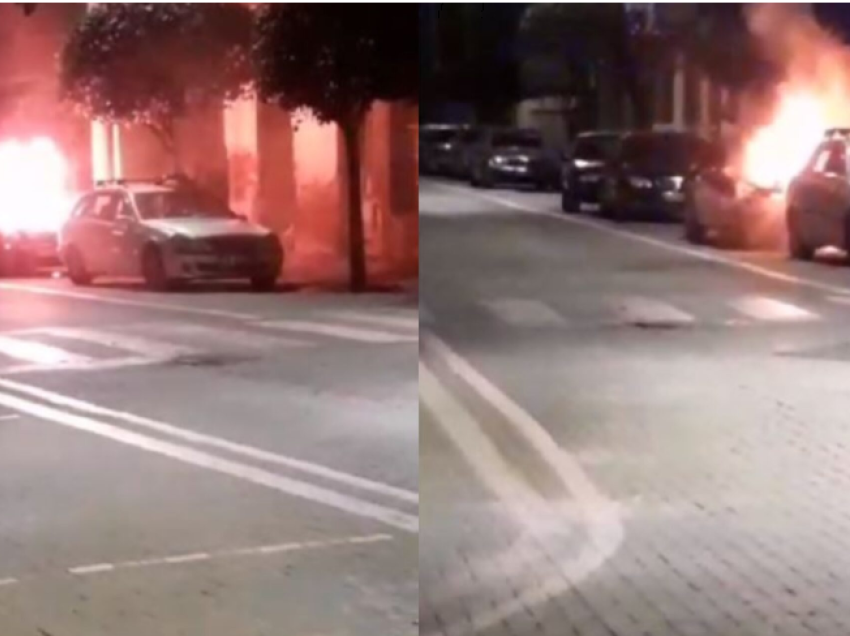 Digjet makina e një polici në Pogradec, dyshimet e para