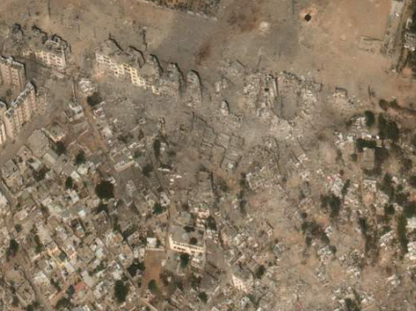 Imazhet satelitore tregojnë Gazën në fillim të luftës dhe tani