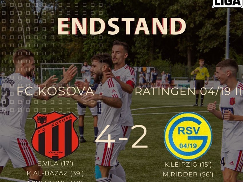 Kosova e Dusseldorfit ashtu si i ka hije, katër ndeshje po aq fitore 
