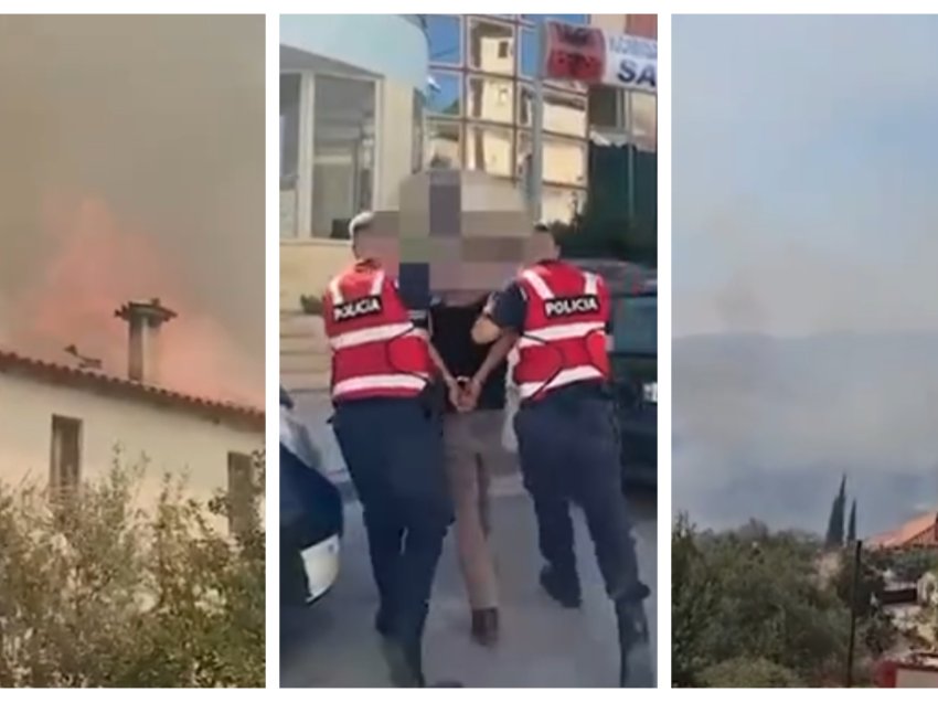 I vuri flakën tokës së tij, por zjarri i doli jashtë kontrollit duke djegur pjesërisht tre banesa, arrestohet 36-vjeçari në Finiq