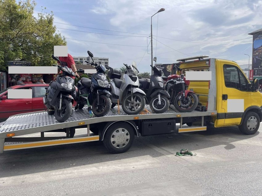 Policia në Pejë sekuestron 22 motoçikleta