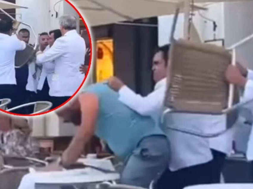 Rrahje masive mes kamarierëve dhe klientëve të një restoranti në Venecia