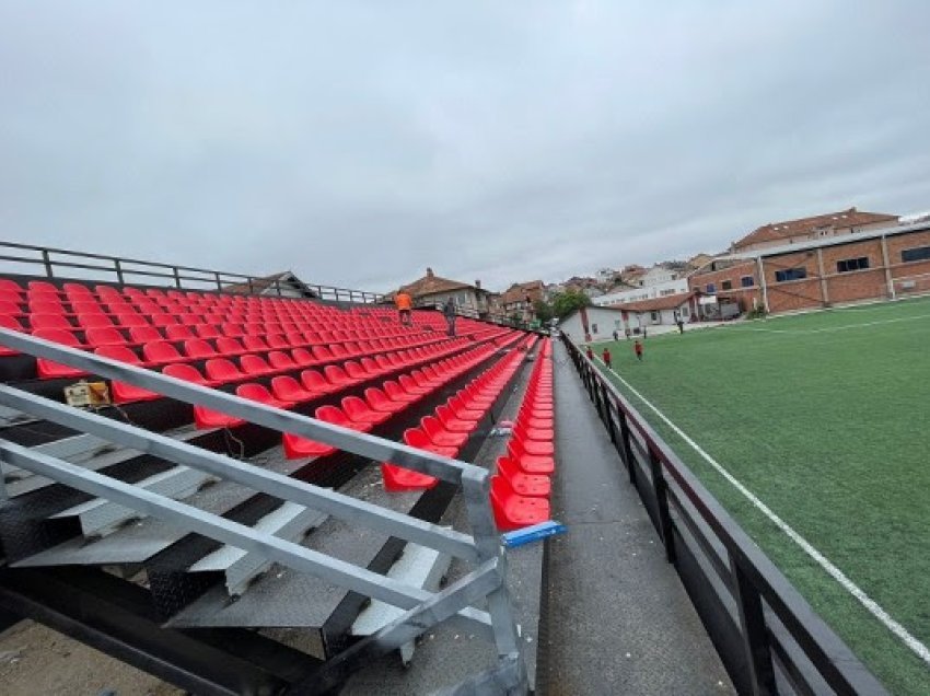 ​Ndërtohet tribuna e re në stadiumin e Flamurtarit