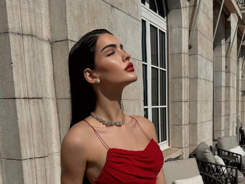 Arbenita Ismajli shkëlqen në një fustan të kuq, në fotografitë në Instagram
