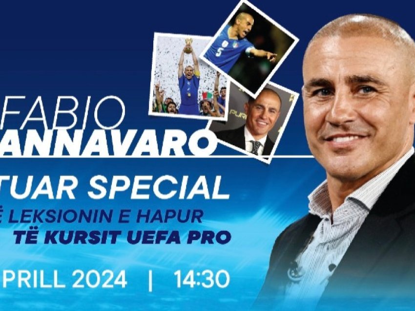 Fabio Cannavaro, i ftuar special në kursin e FSHF-së për licencën e trajnerit “UEFA PRO”
