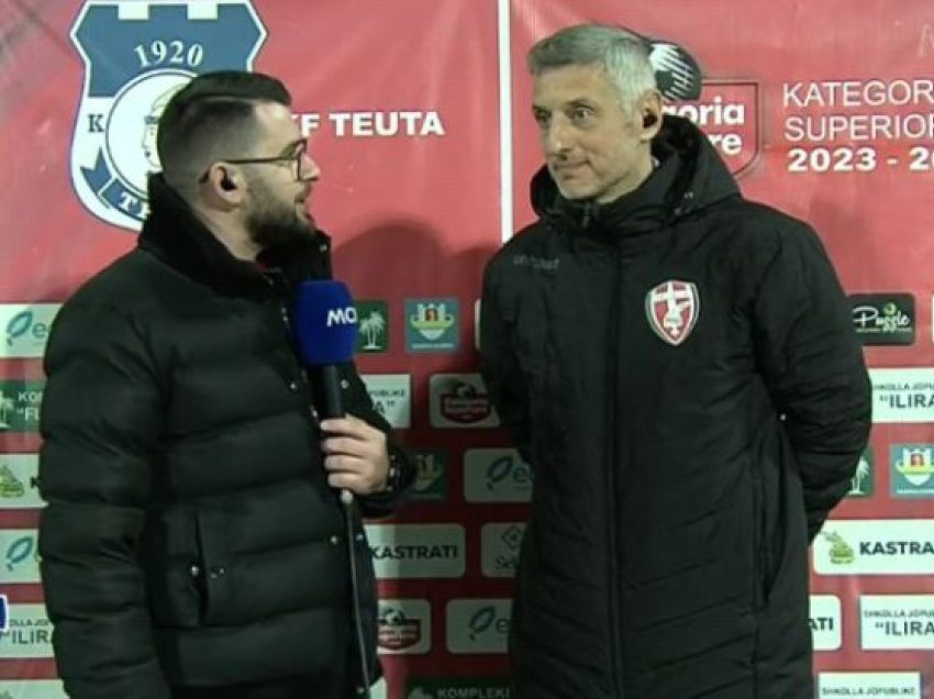 Gvozdenoviq pas humbjes: Teuta ishte ekipi më i mirë