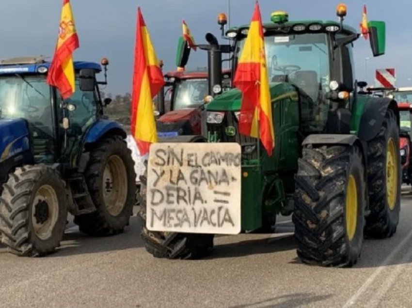 Fermerët spanjollë në protesta