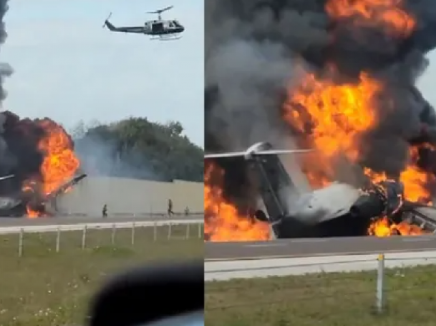 Aeroplani i vogël përplaset me një veturë në një autostradë në Florida, të paktën dy të vdekur
