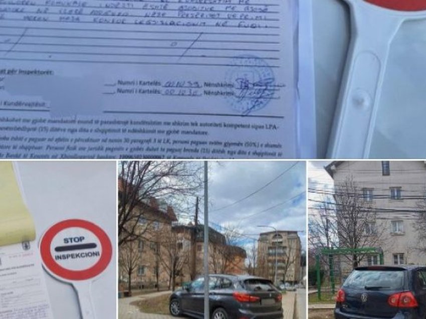 Inspektorati i Prishtinës, 100 euro gjobë për parkim të veturave në gjelbërim
