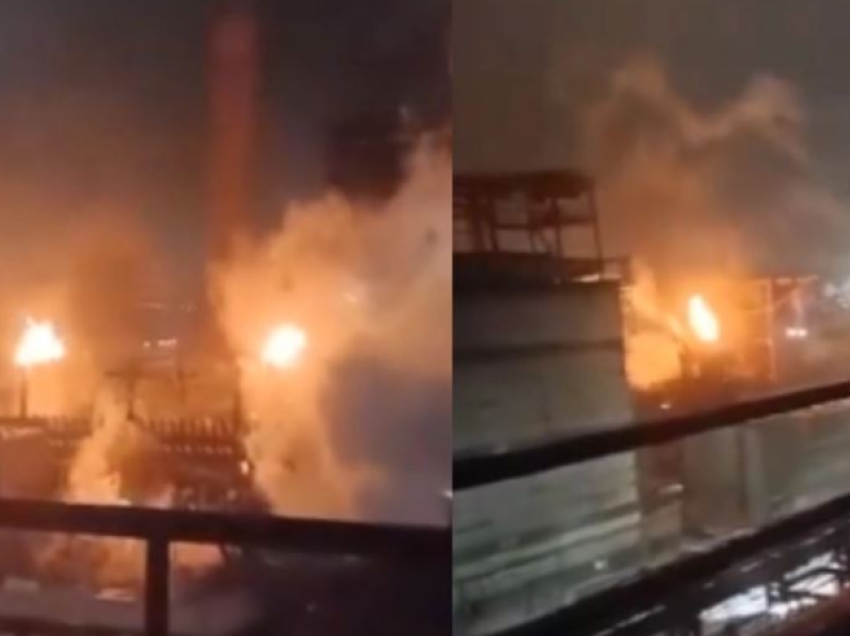 Shpërthen në flakë fabrika e çelikut në Lipetsk, mediat ruse: U godit nga një dron ukrainas