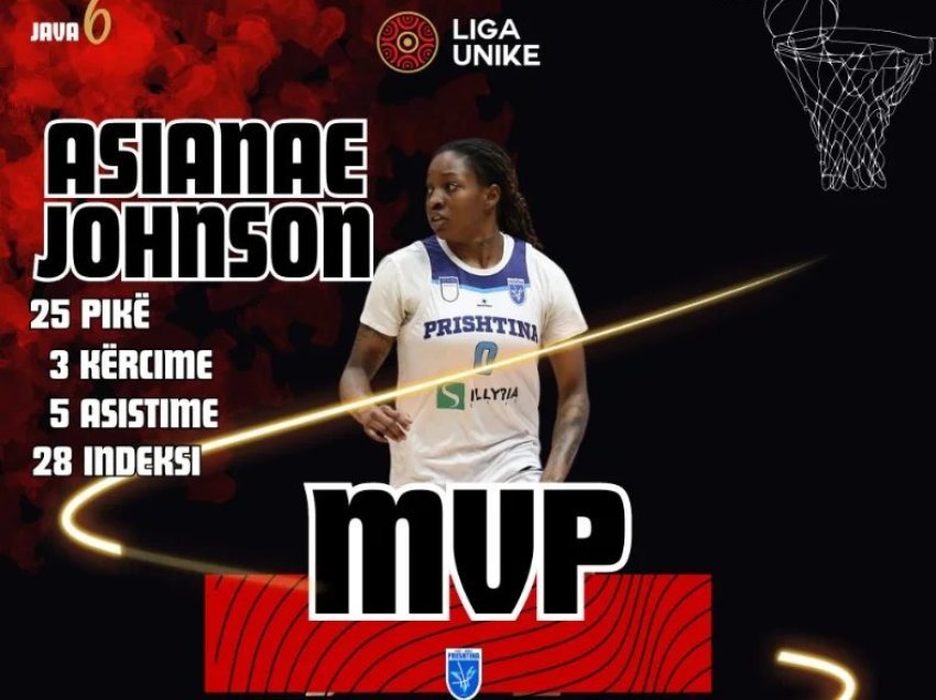 Asianae Johnson, MVP e javës së gjashtë
