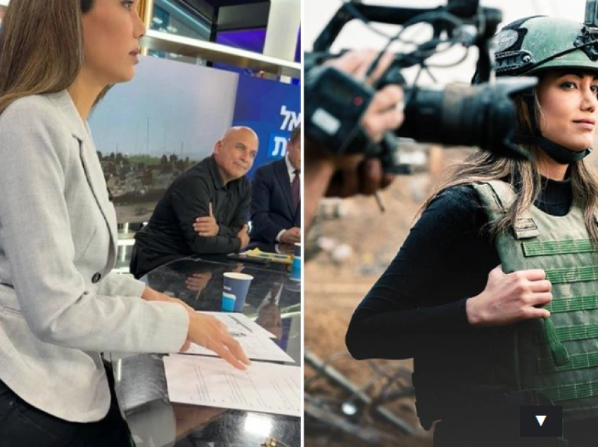 Pas sulmeve nga Hamasi gazetarja izraelite mban gjithmonë armë, shfaqet edhe në studion e emisionit