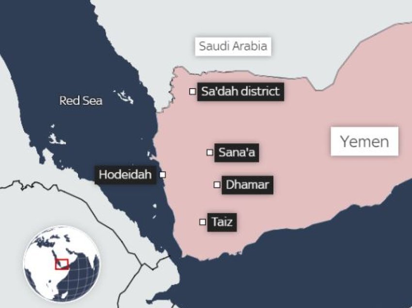 Del harta, ja cilat vende të Jemenit u goditën nga sulmet amerikane dhe britanike