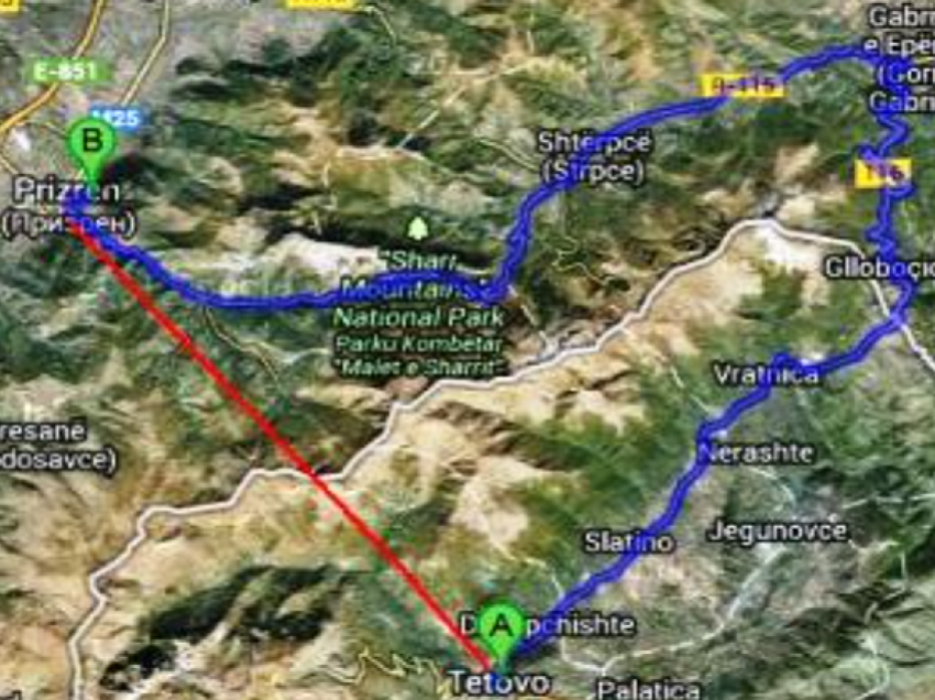 Rexhepi tregon kah do të kalojë rruga Tetovë-Prizren në anën e Maqedonisë së Veriut