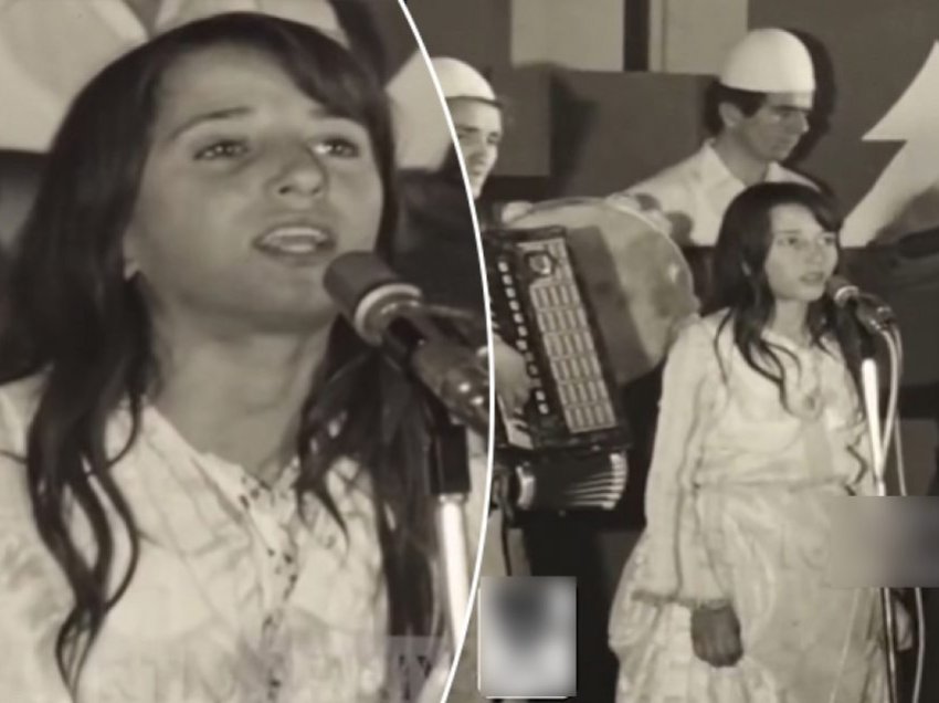 Publikohet video e rrallë e Shkurte Fejzës kur këndonte si 13 vjeçare në fillimet e karrierës së saj