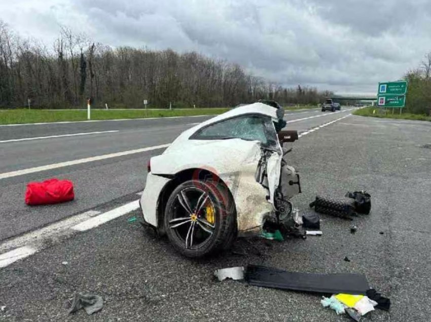 Tragjedi në veri të Italisë: aksident i rëndë me Ferrari me targa zvicerane, dy persona humbin jetën